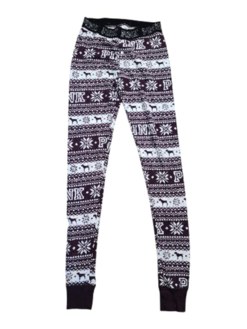 Victoria's Secret PINK Fair Isle Thermal Pajama Pants X-Small